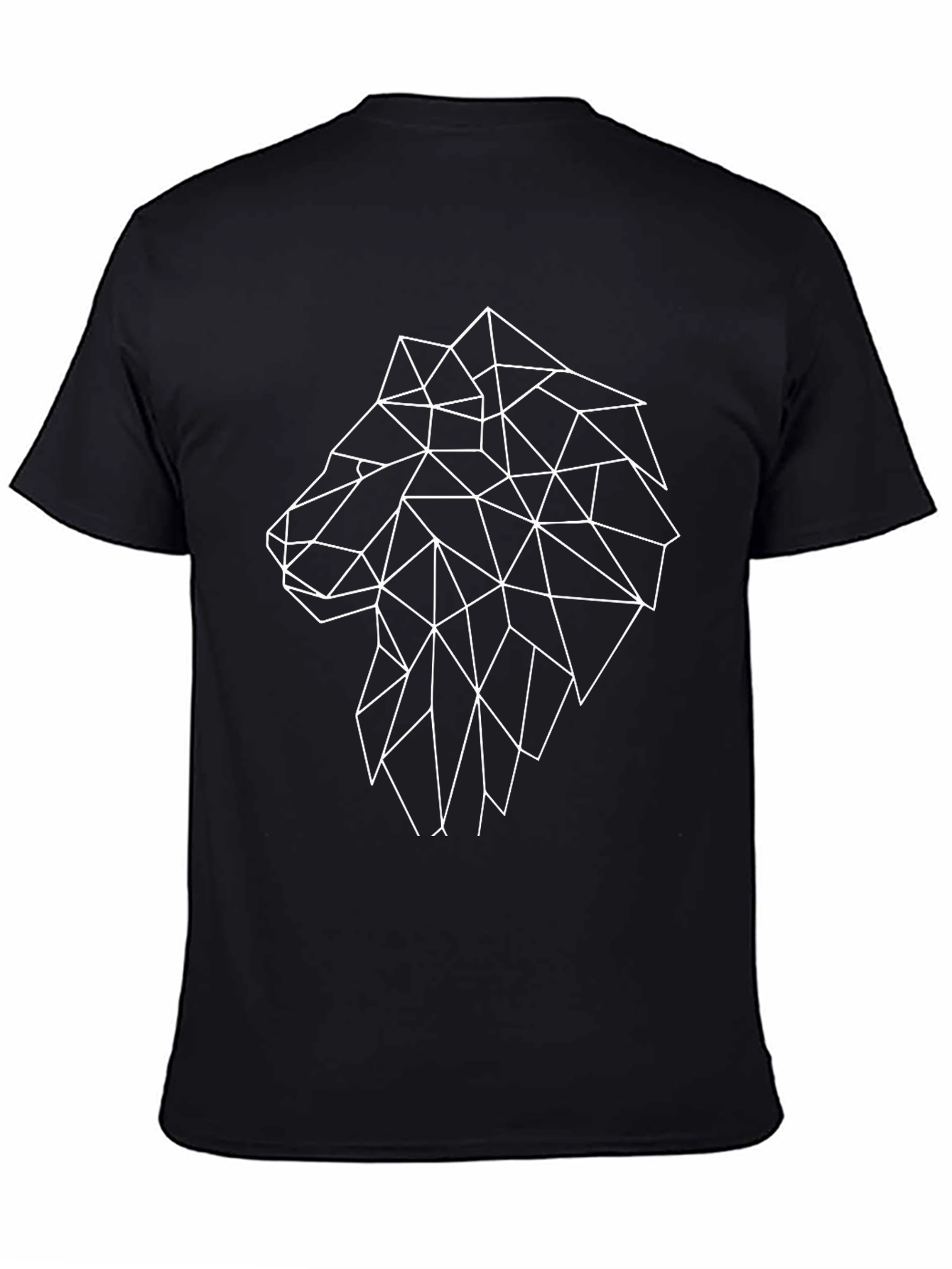 Geometric Wolf T-Shirt - Abstract Animal Design