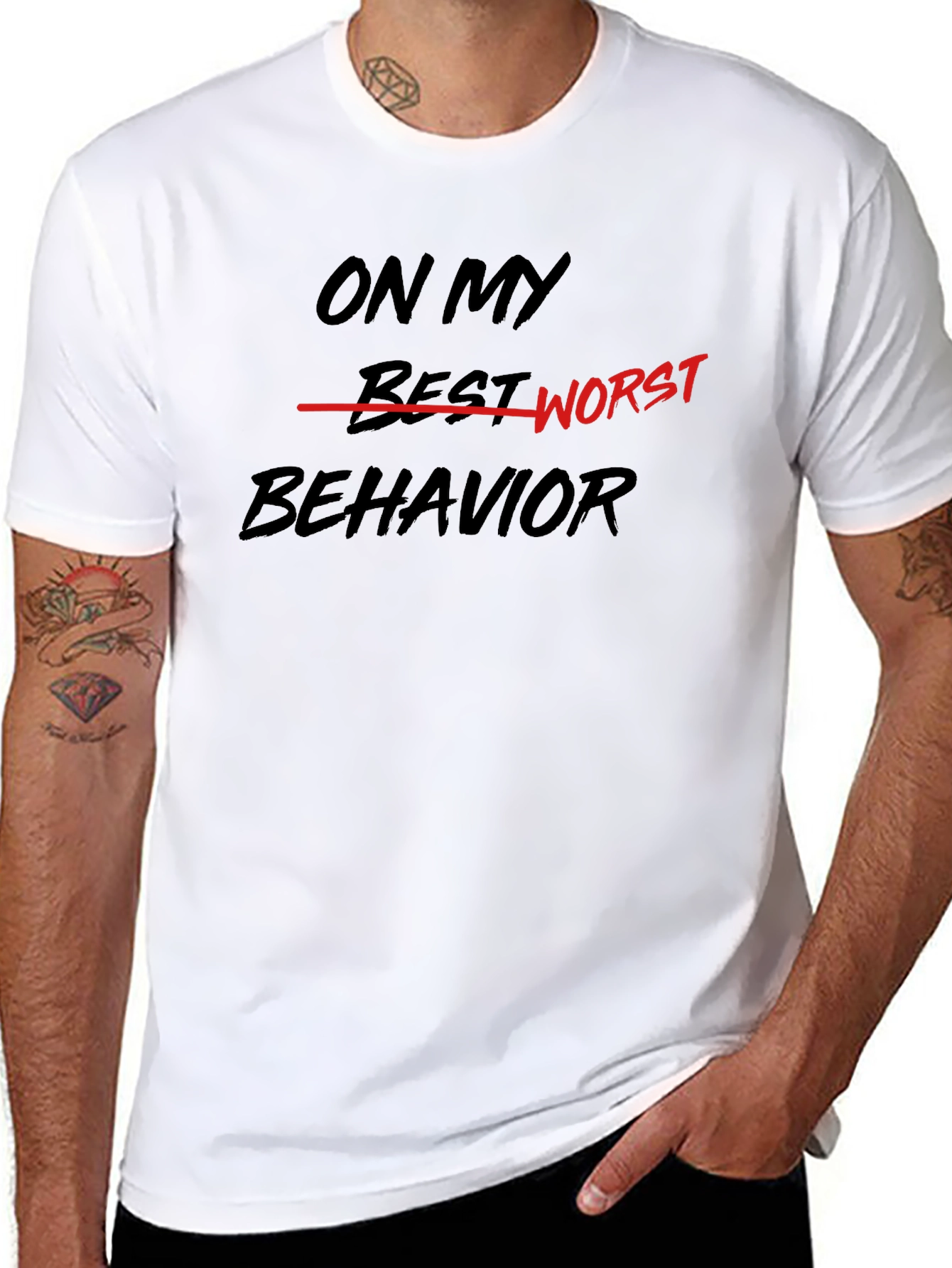 On My Worst Behavior Graphic Tee