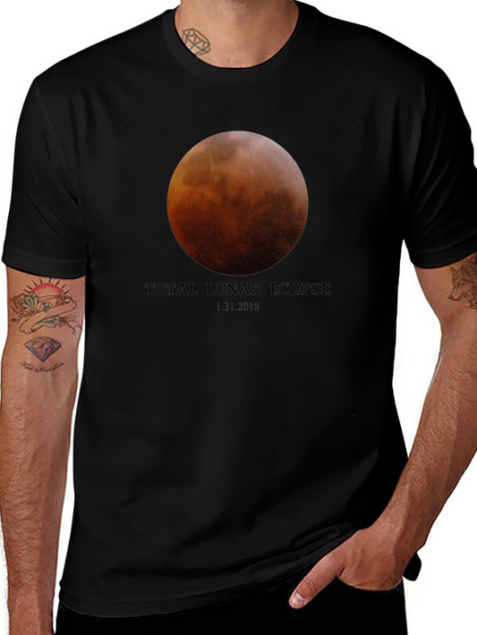 Total Lunar Eclipse Black T-Shirt