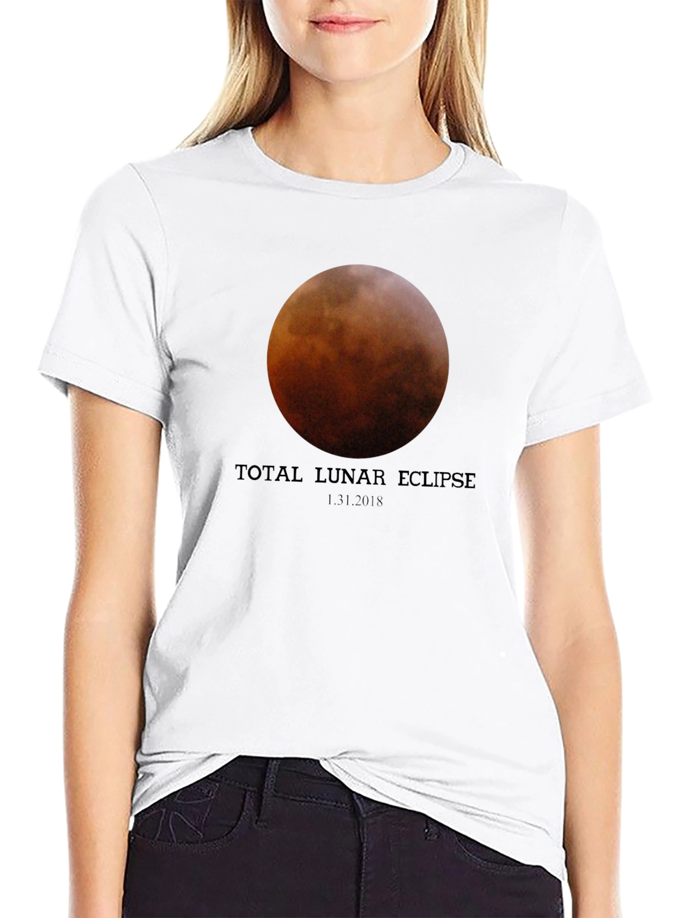 Total Lunar Eclipse Black T-Shirt