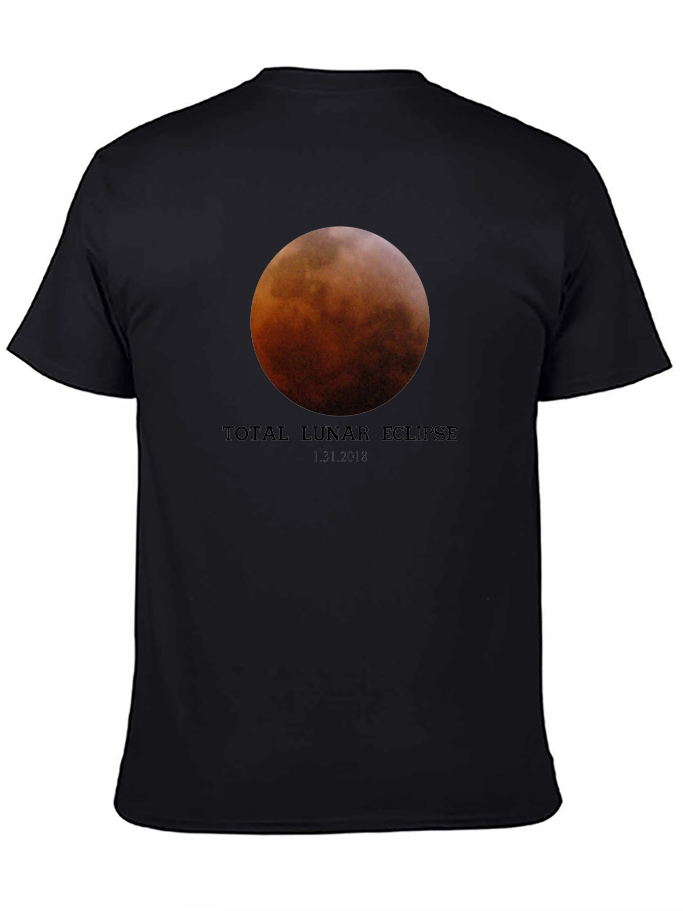 Total Lunar Eclipse Black T-Shirt
