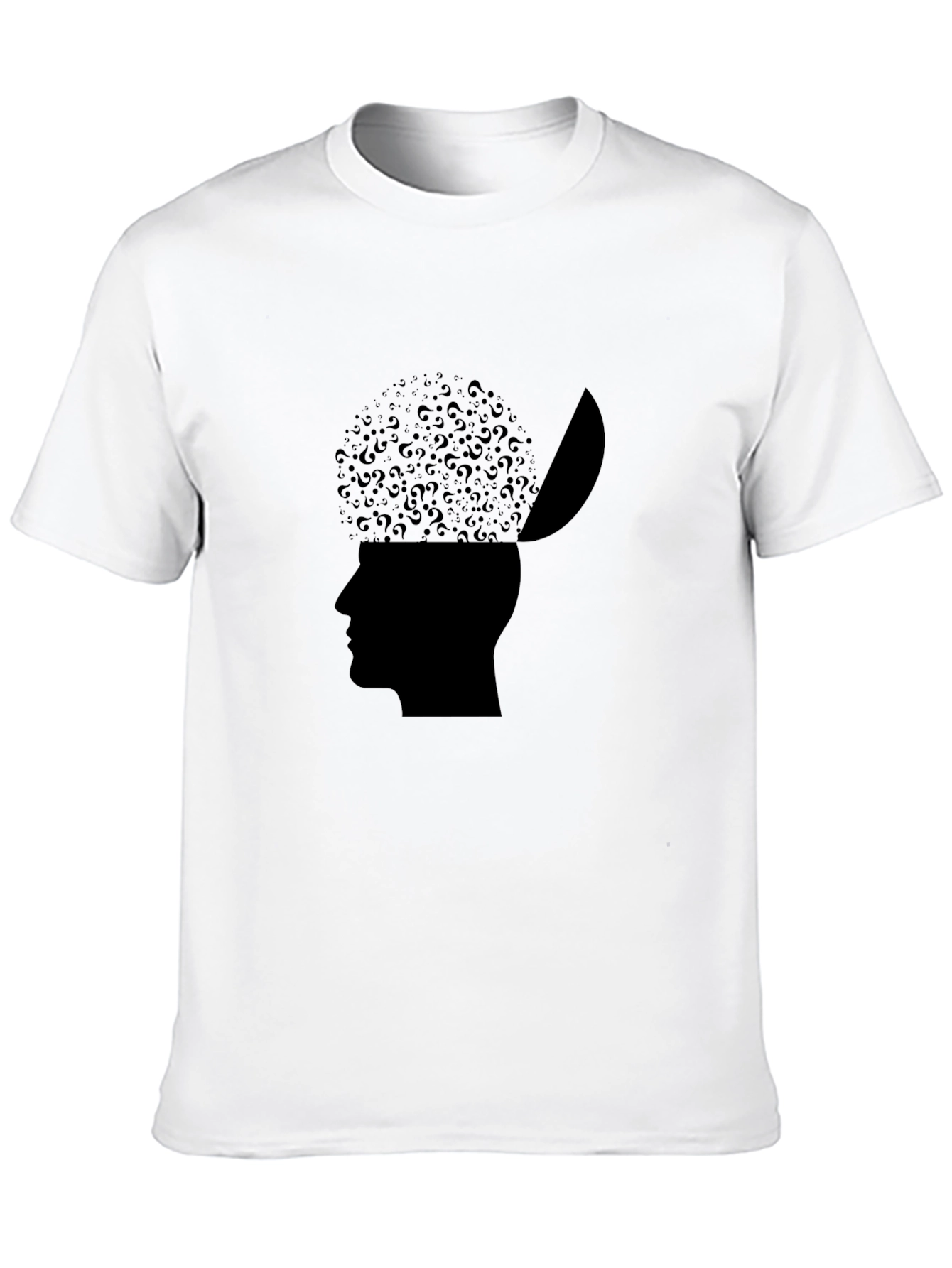Mind Open T-Shirt - Question Mark Brain