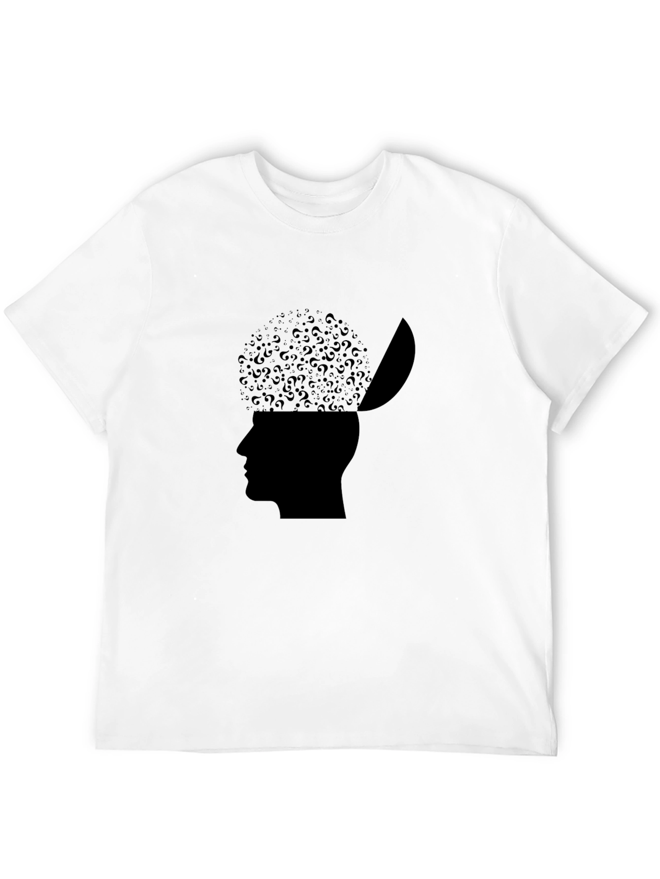 Mind Open T-Shirt - Question Mark Brain
