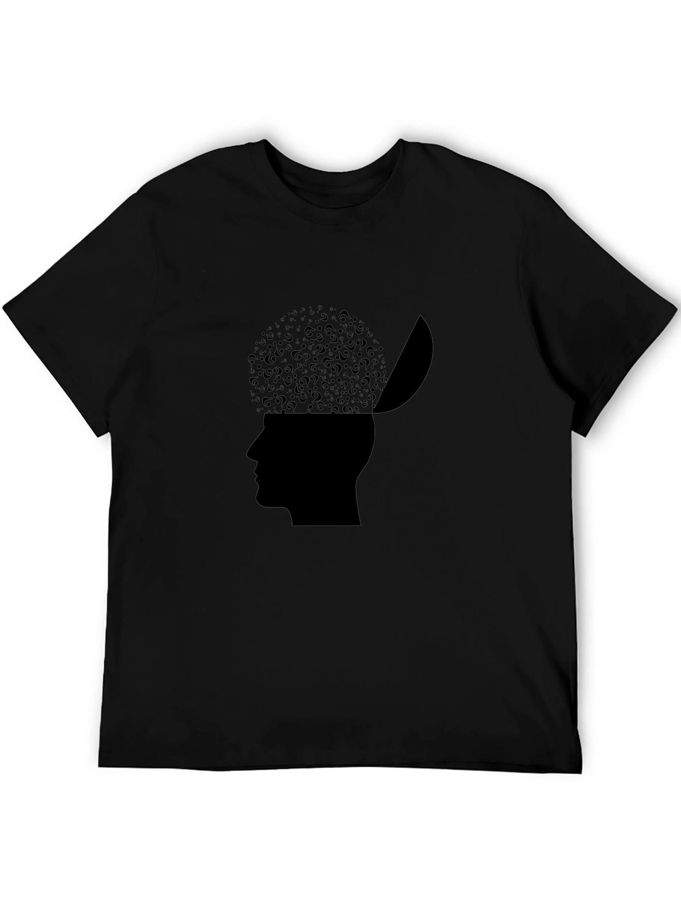 Mind Open T-Shirt - Question Mark Brain