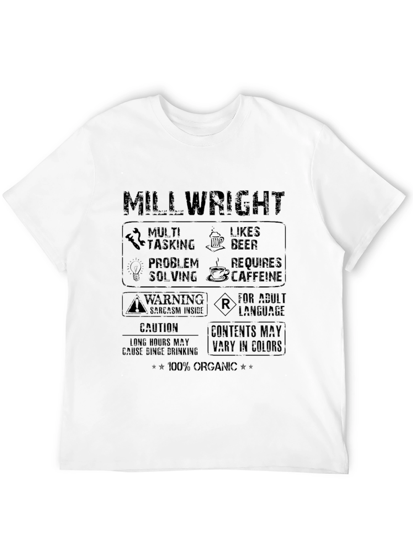 Millwright T-Shirt - Multi Tasking Likes Beer Graphic Tee