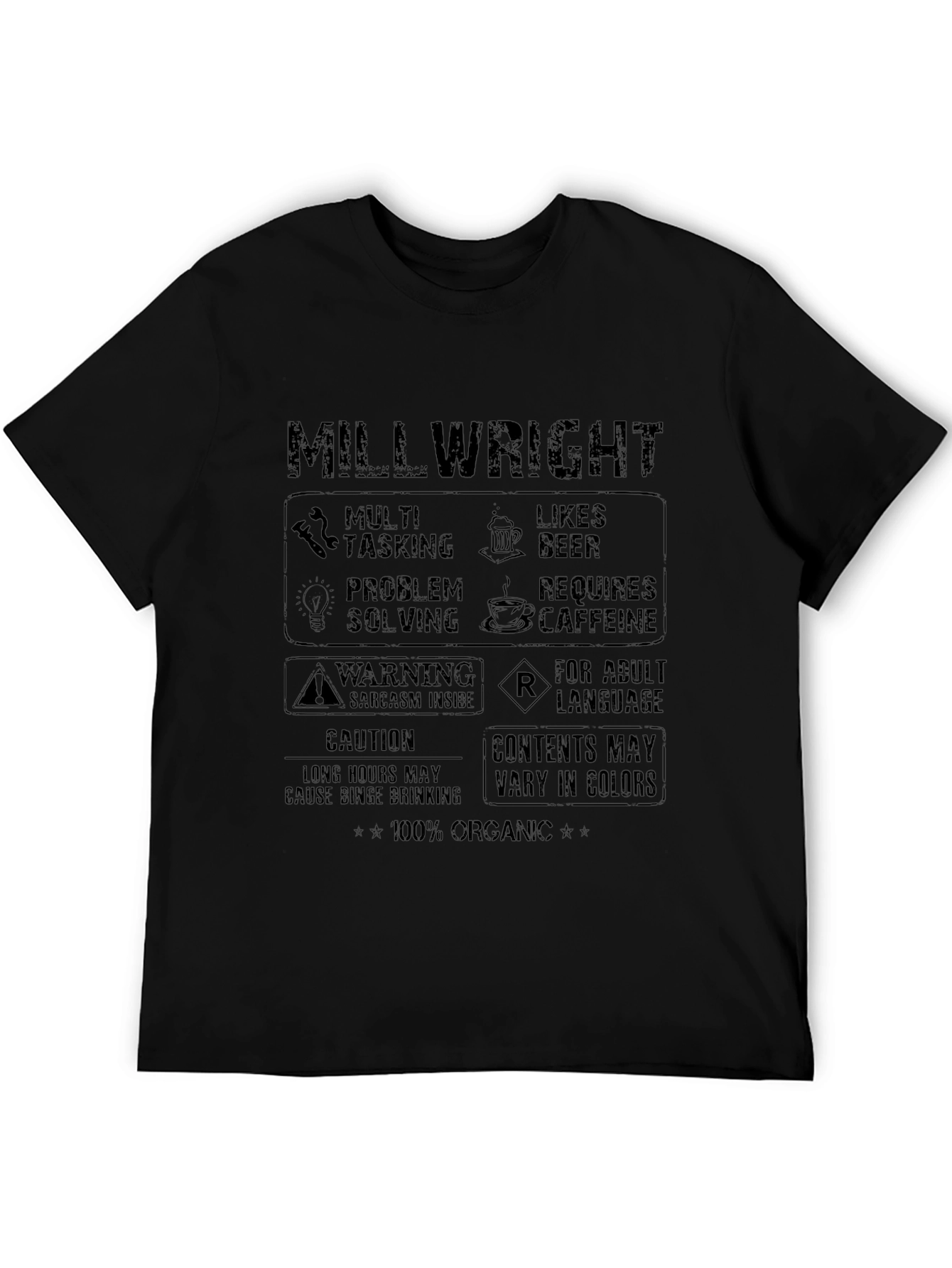 Millwright T-Shirt - Multi Tasking Likes Beer Graphic Tee