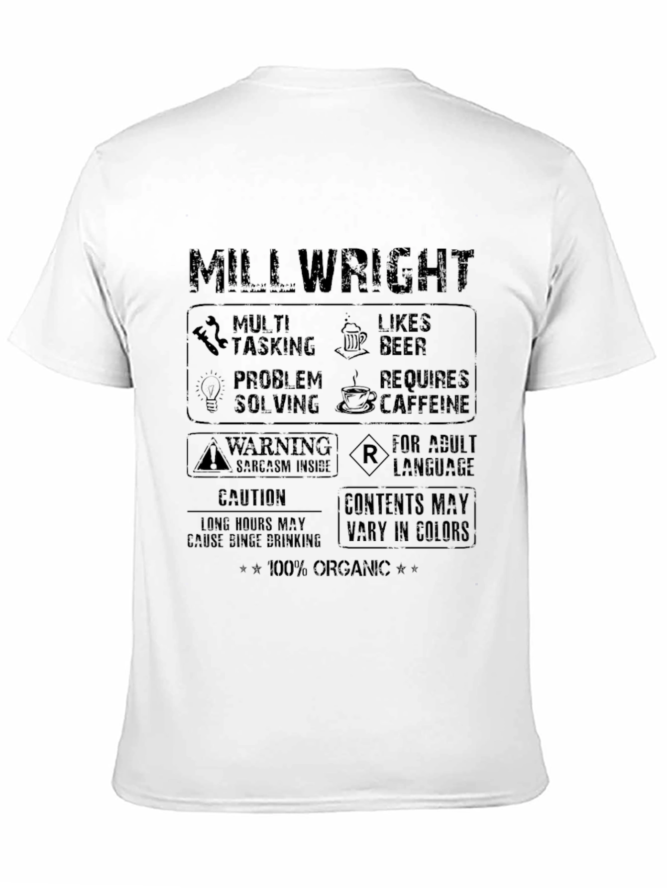 Millwright T-Shirt - Multi Tasking Likes Beer Graphic Tee