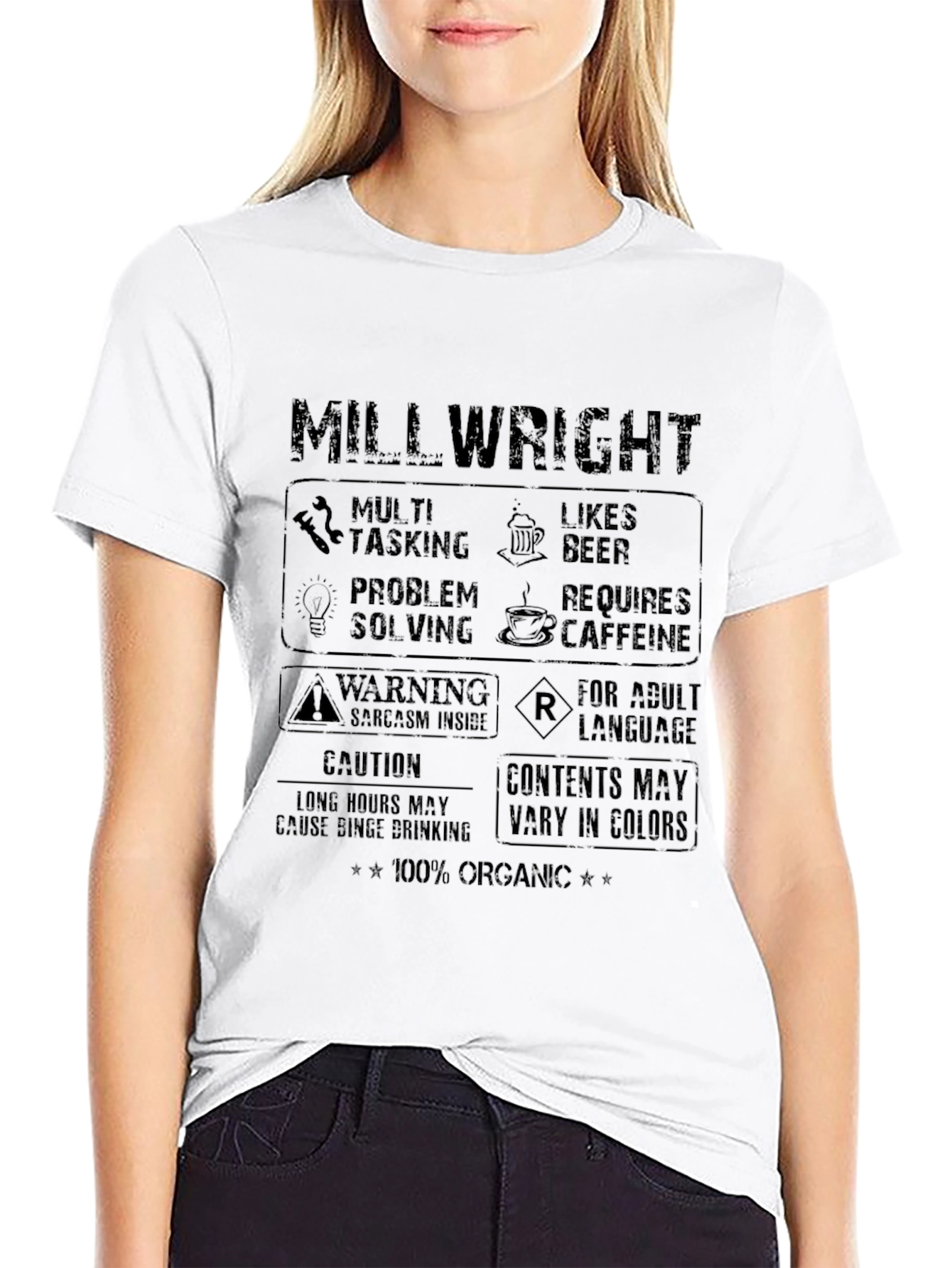Millwright T-Shirt - Multi Tasking Likes Beer Graphic Tee