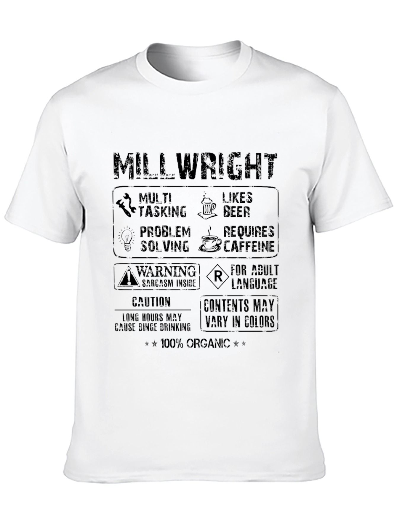 Millwright T-Shirt - Multi Tasking Likes Beer Graphic Tee