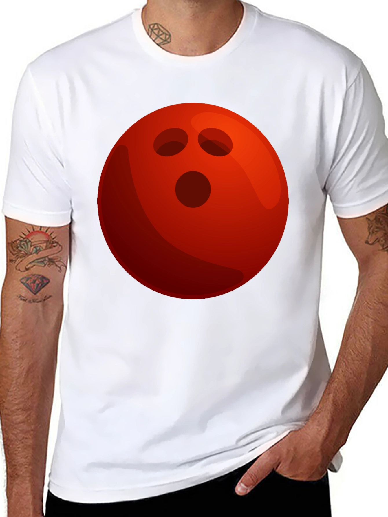 Bowling Ball Graphic T-Shirt - Strike Style