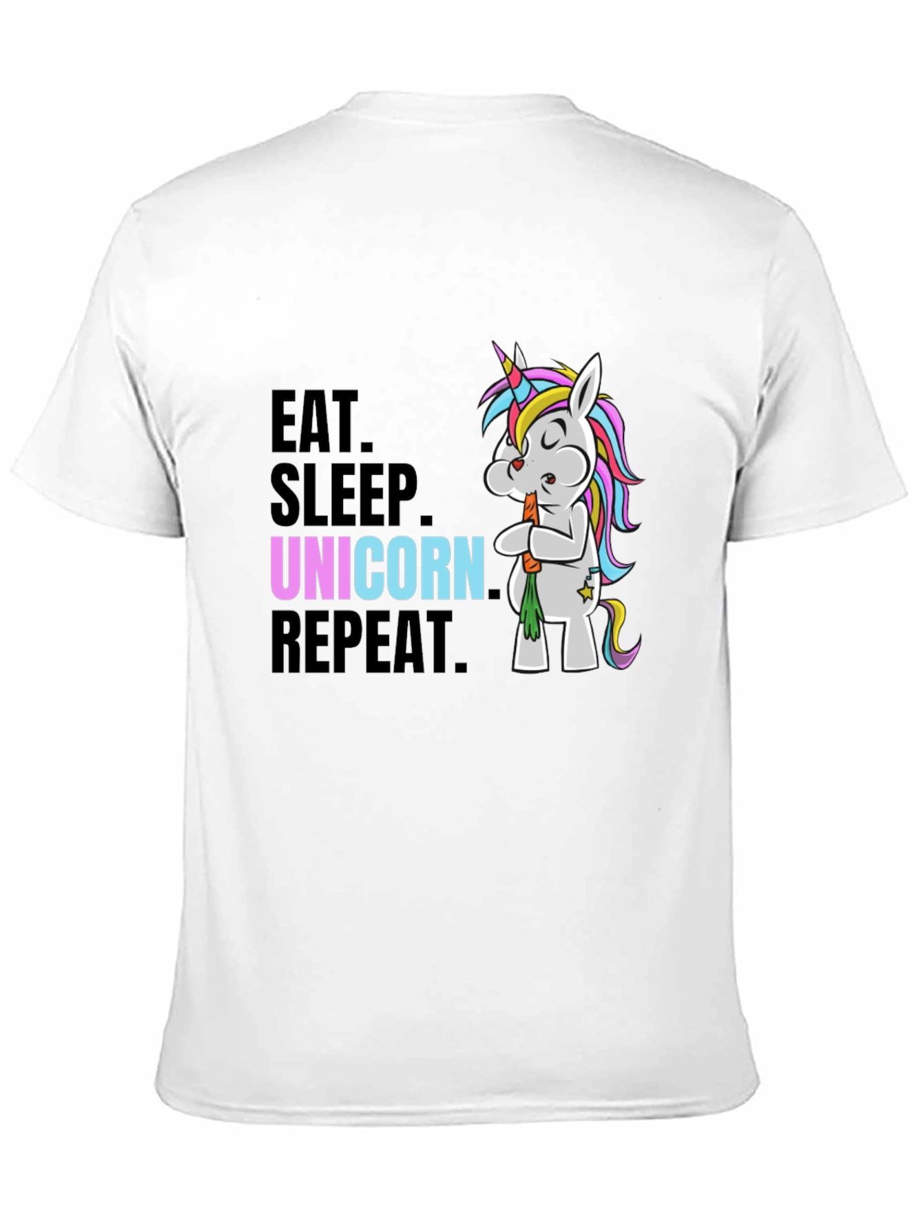 Eat Sleep Unicorn Repeat Graphic Tee