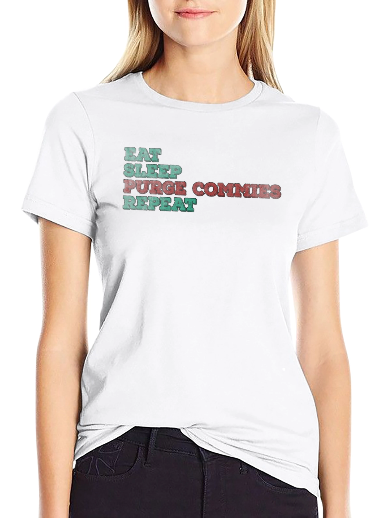 Eat Sleep Purge Commies Repeat Graphic Tee