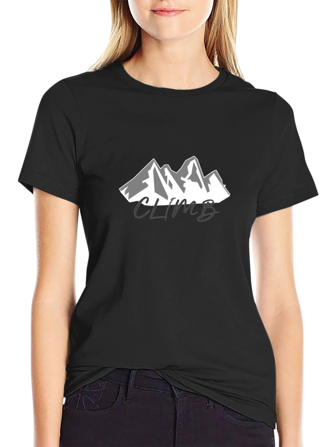 Climb Mountain T-Shirt - Black