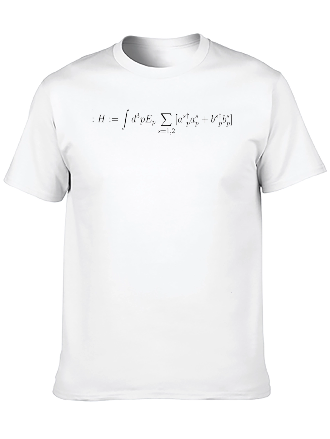 Physics Equation Black T-Shirt