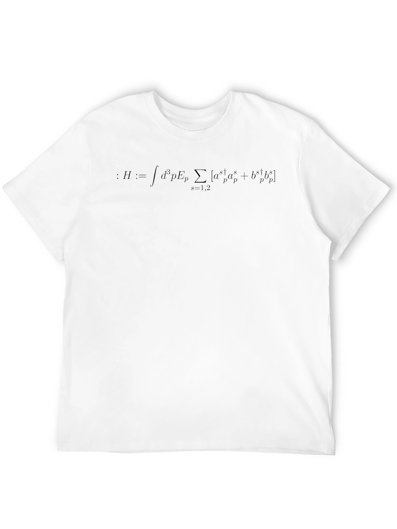Physics Equation Black T-Shirt