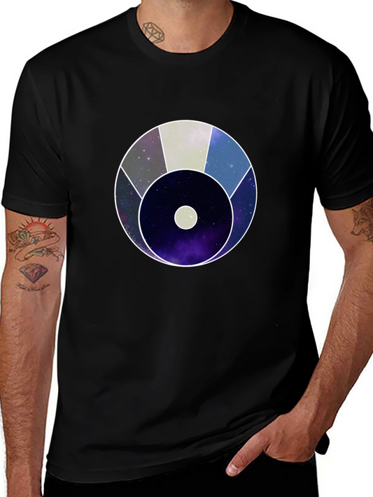 Cosmic Eye Graphic Tee - Black Cotton Blend