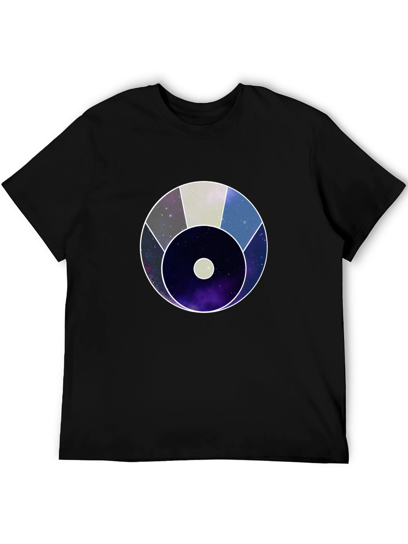Cosmic Eye Graphic Tee - Black Cotton Blend