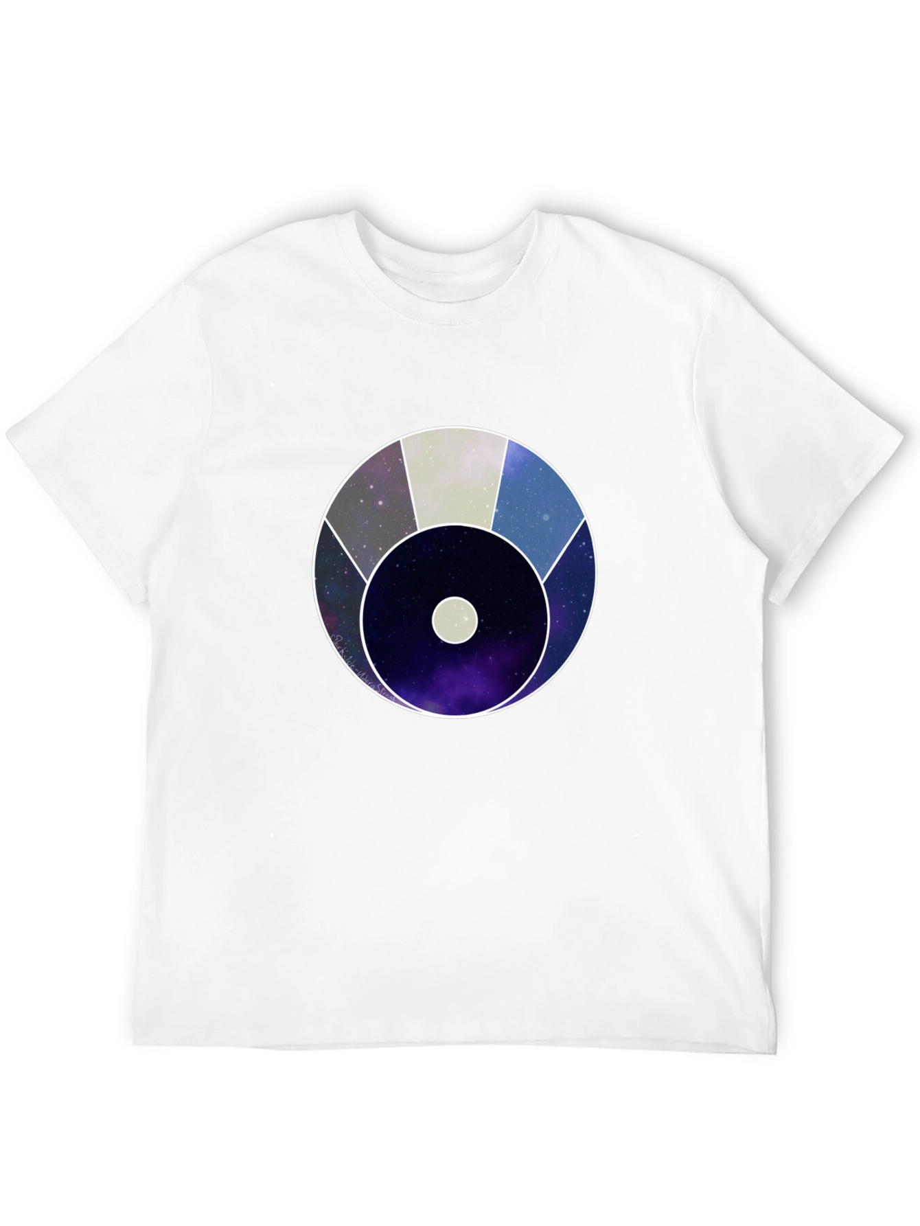 Cosmic Eye Graphic Tee - Black Cotton Blend