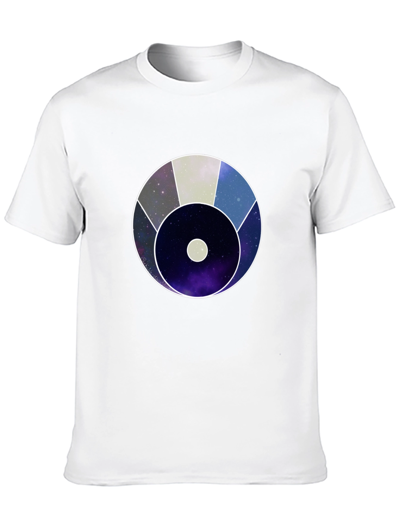 Cosmic Eye Graphic Tee - Black Cotton Blend
