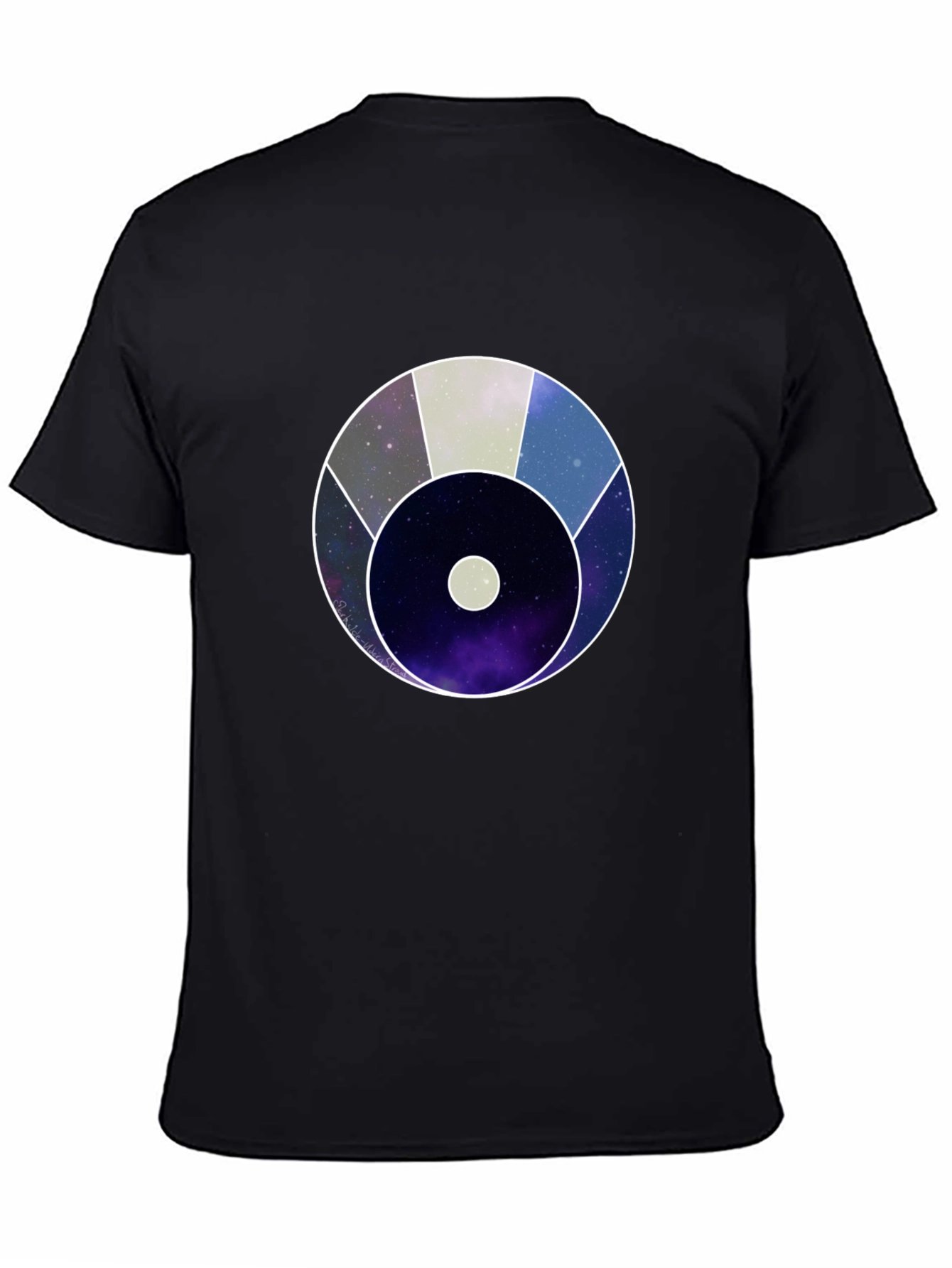 Cosmic Eye Graphic Tee - Black Cotton Blend