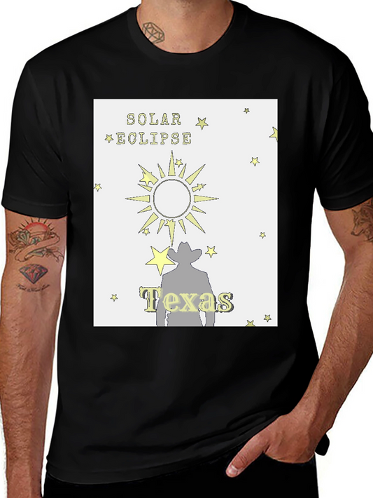 Solar Eclipse Texas Cowboy T-Shirt