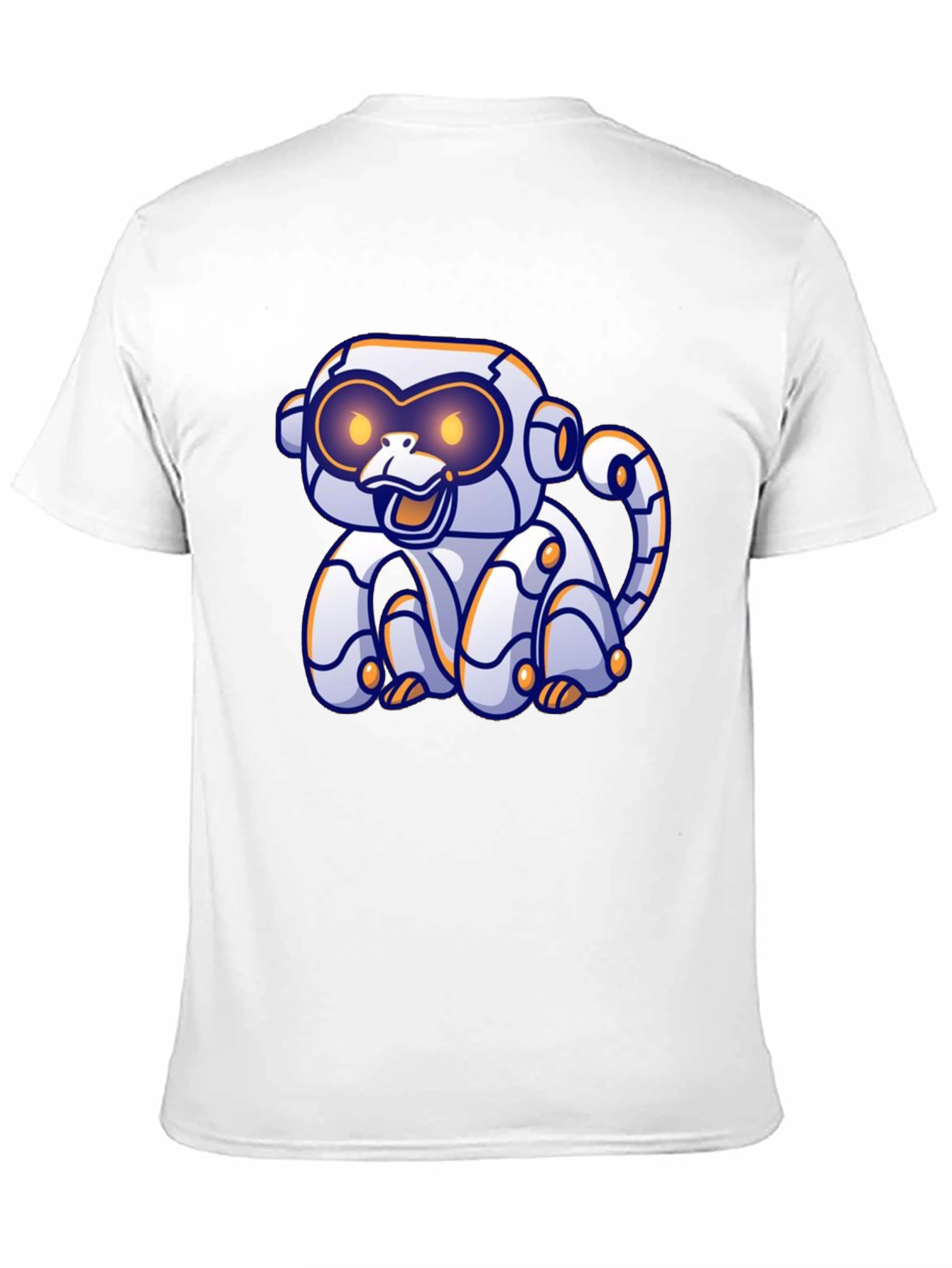 Robotic Monkey Graphic T-Shirt - Black