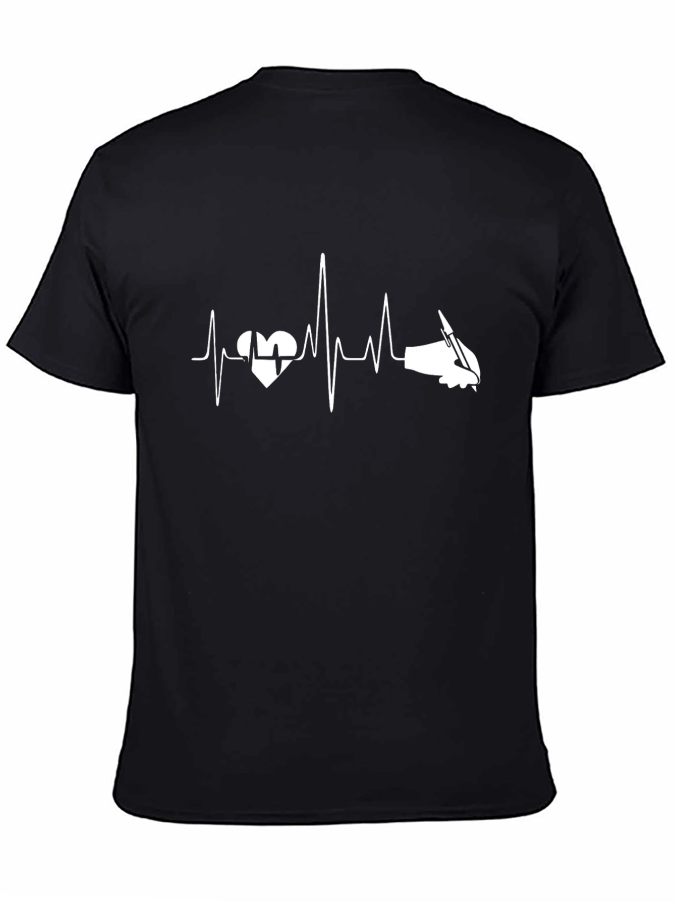 Heartbeat Writer T-Shirt - Black