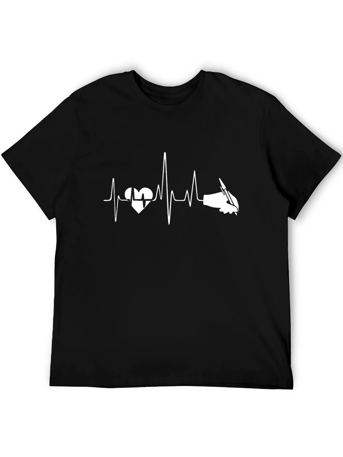 Heartbeat Writer T-Shirt - Black