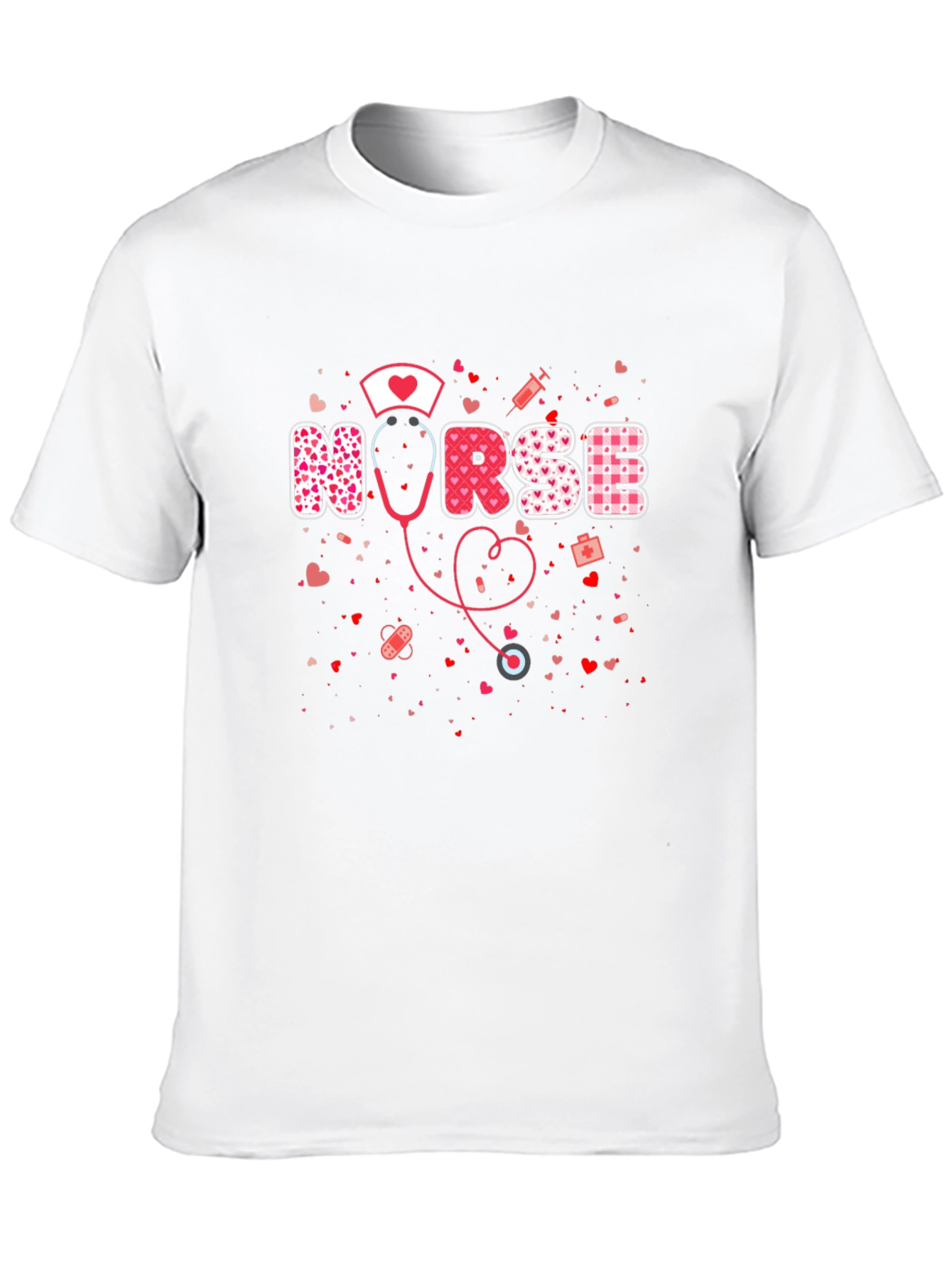Nurse Valentines Day Heart T-Shirt