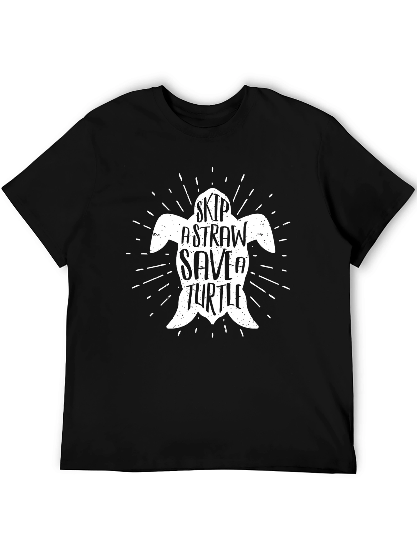 Skip A Straw Save A Turtle Graphic T-Shirt