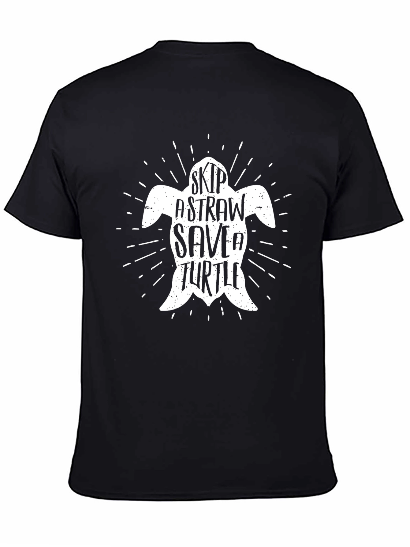 Skip A Straw Save A Turtle Graphic T-Shirt