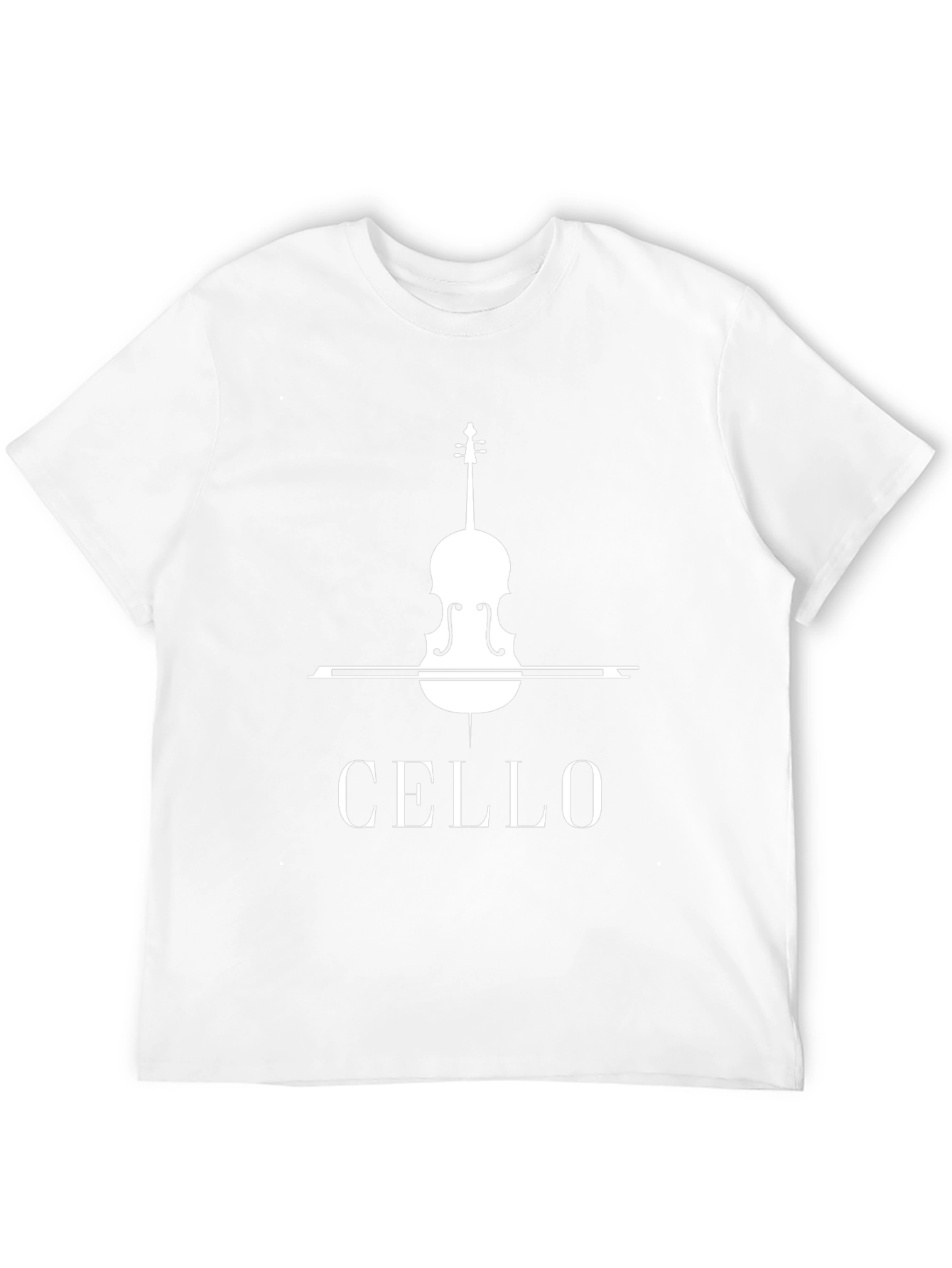 Cello T-Shirt - Musicians Tee - Black Cotton