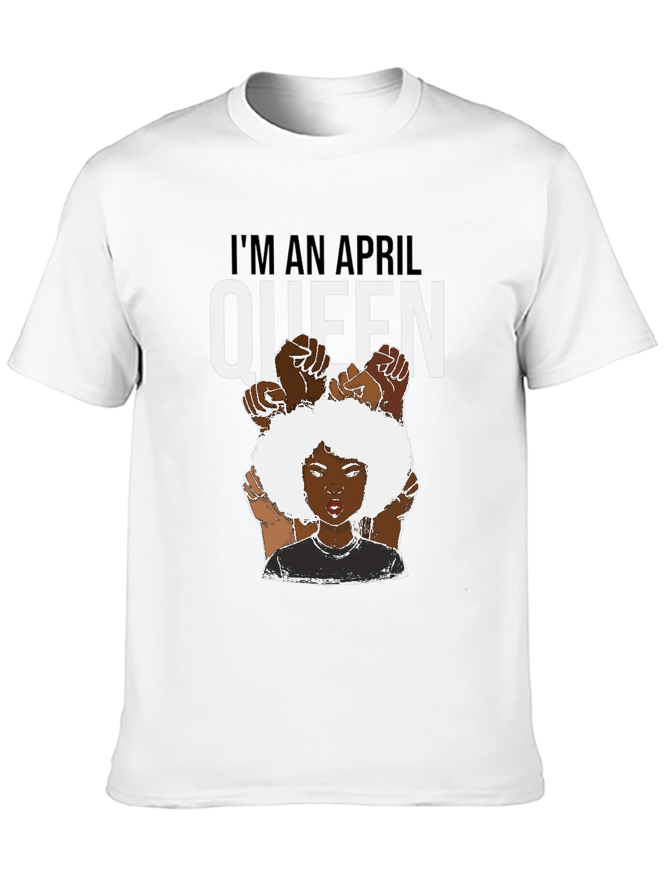 April Queen T-Shirt - Black Pride Tee