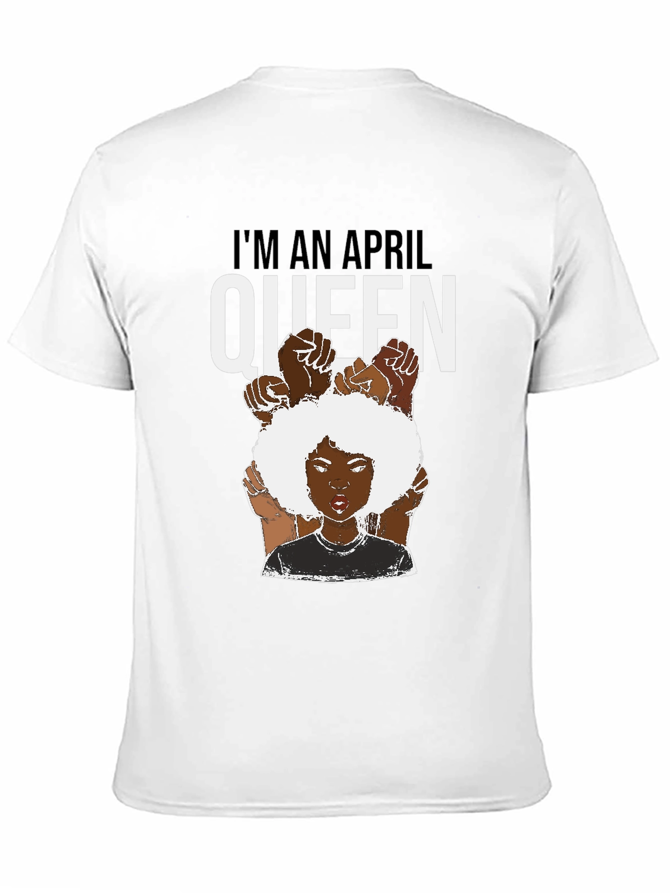 April Queen T-Shirt - Black Pride Tee