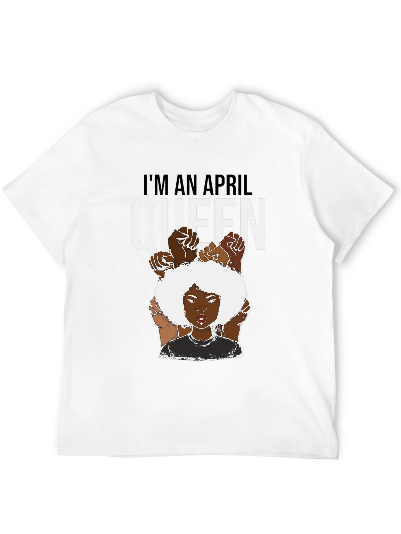 April Queen T-Shirt - Black Pride Tee