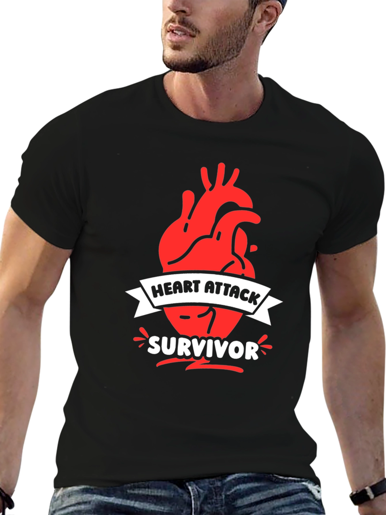 Heart Attack Survivor Graphic Tee
