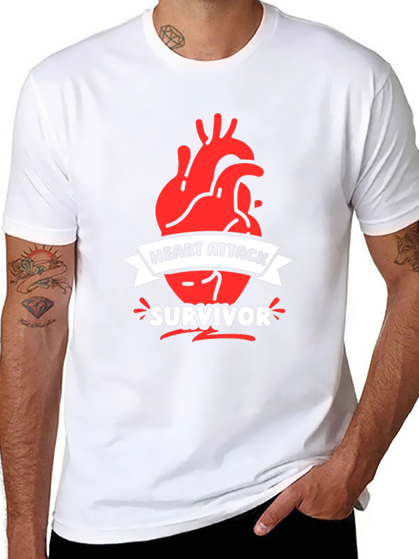 Heart Attack Survivor Graphic Tee