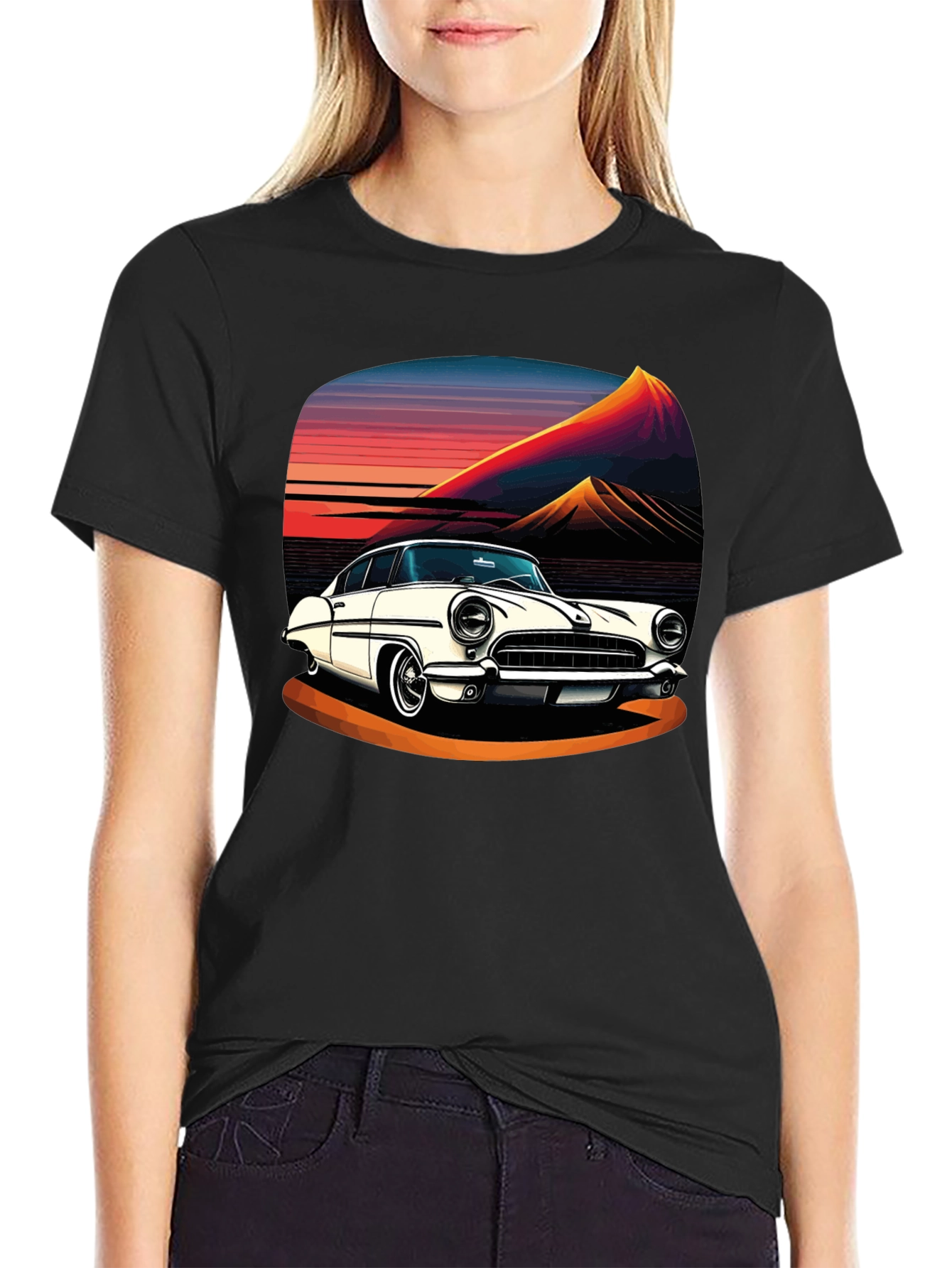 Retro Car Graphic Tee - Classic Ride Style