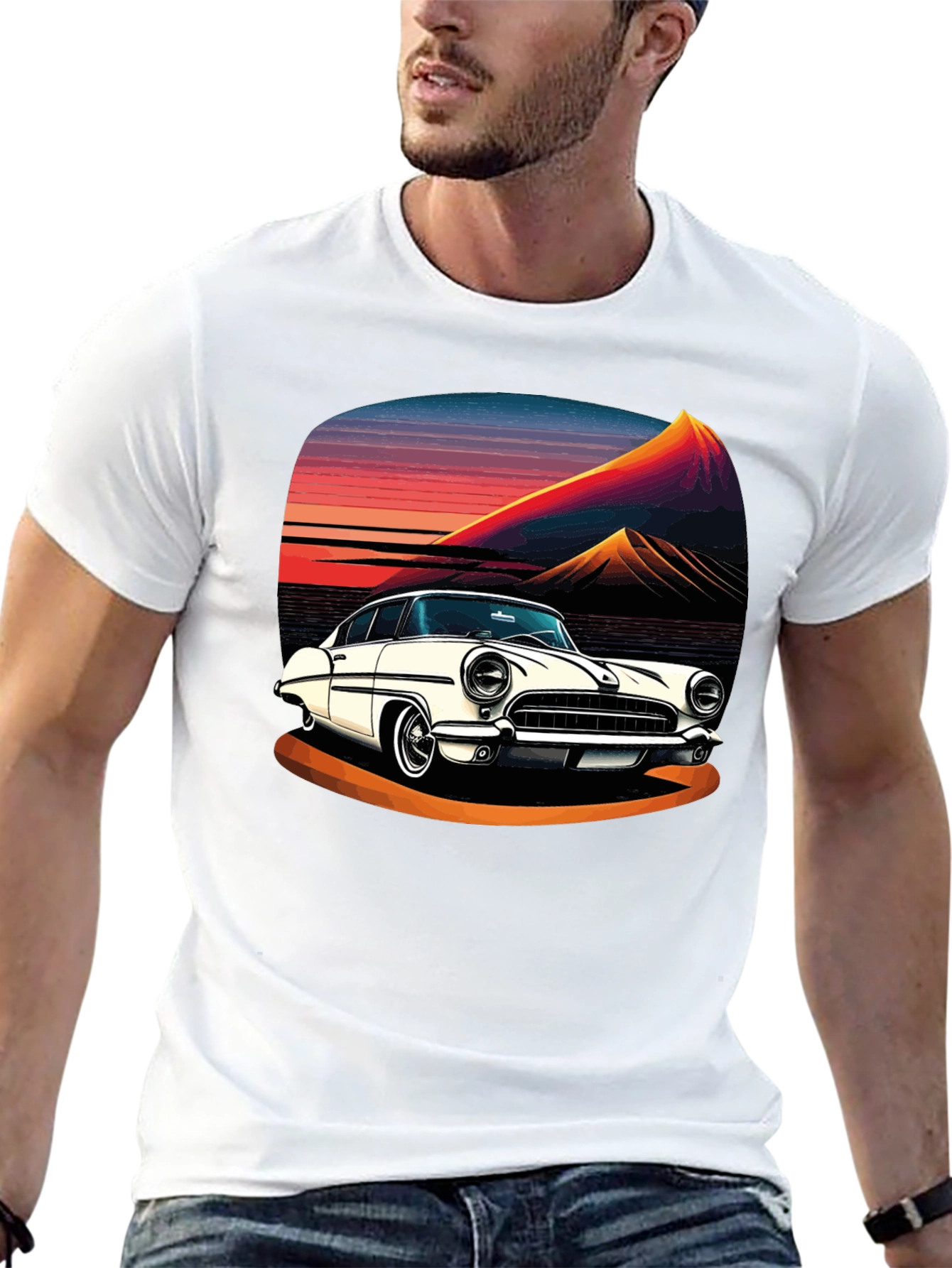 Retro Car Graphic Tee - Classic Ride Style