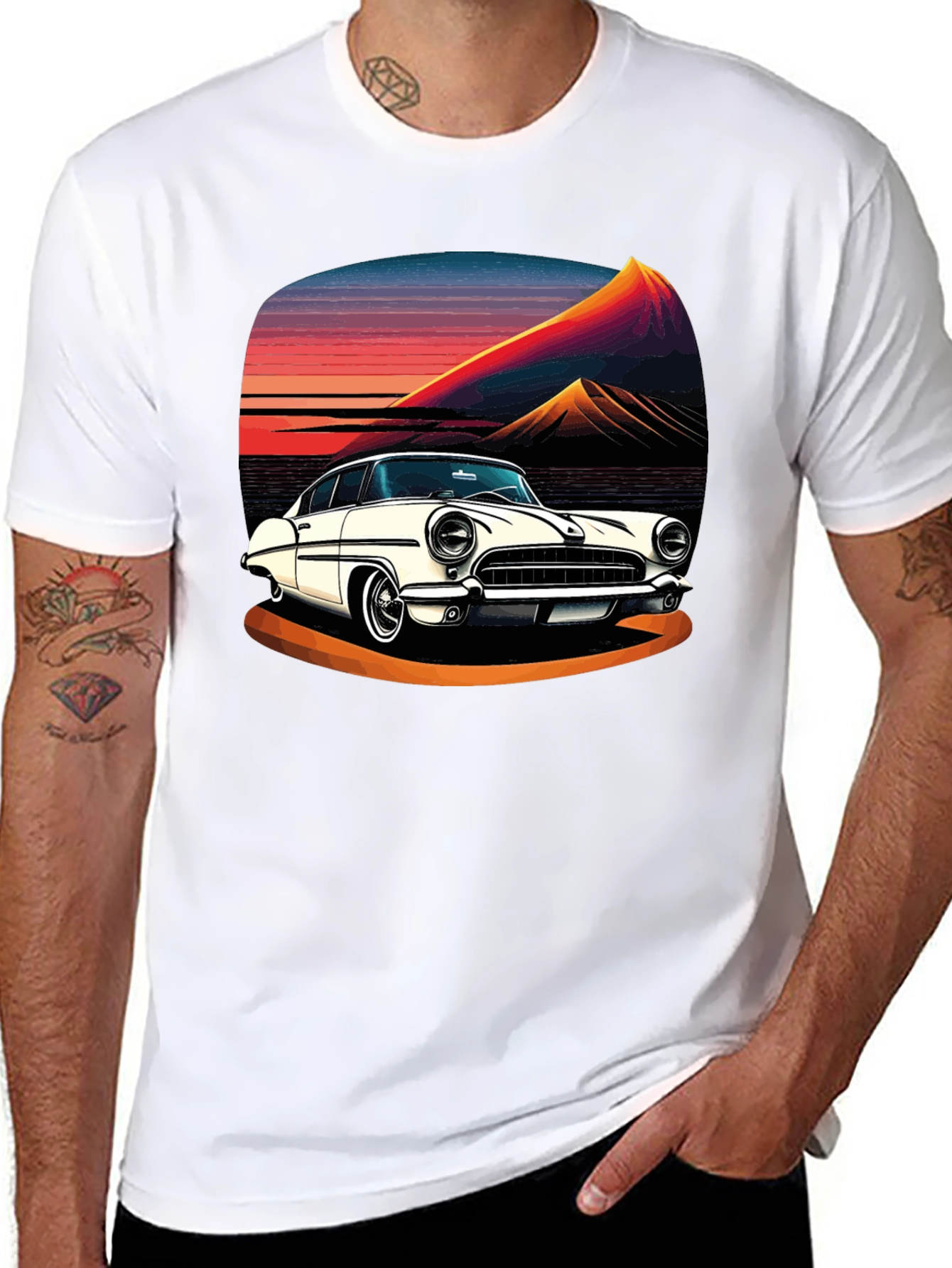 Retro Car Graphic Tee - Classic Ride Style