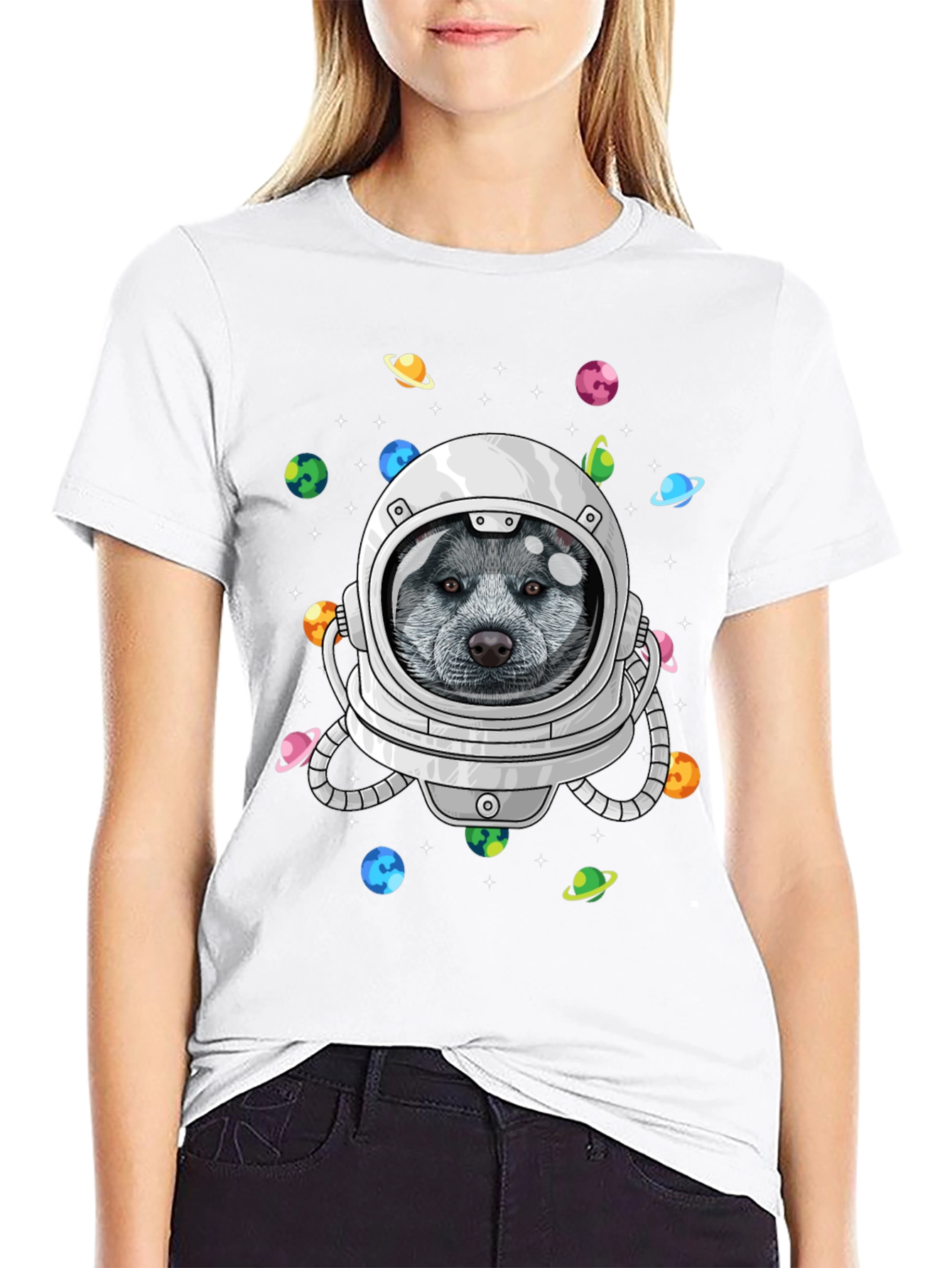 Astronaut Dog T-Shirt - Space Pup Tee