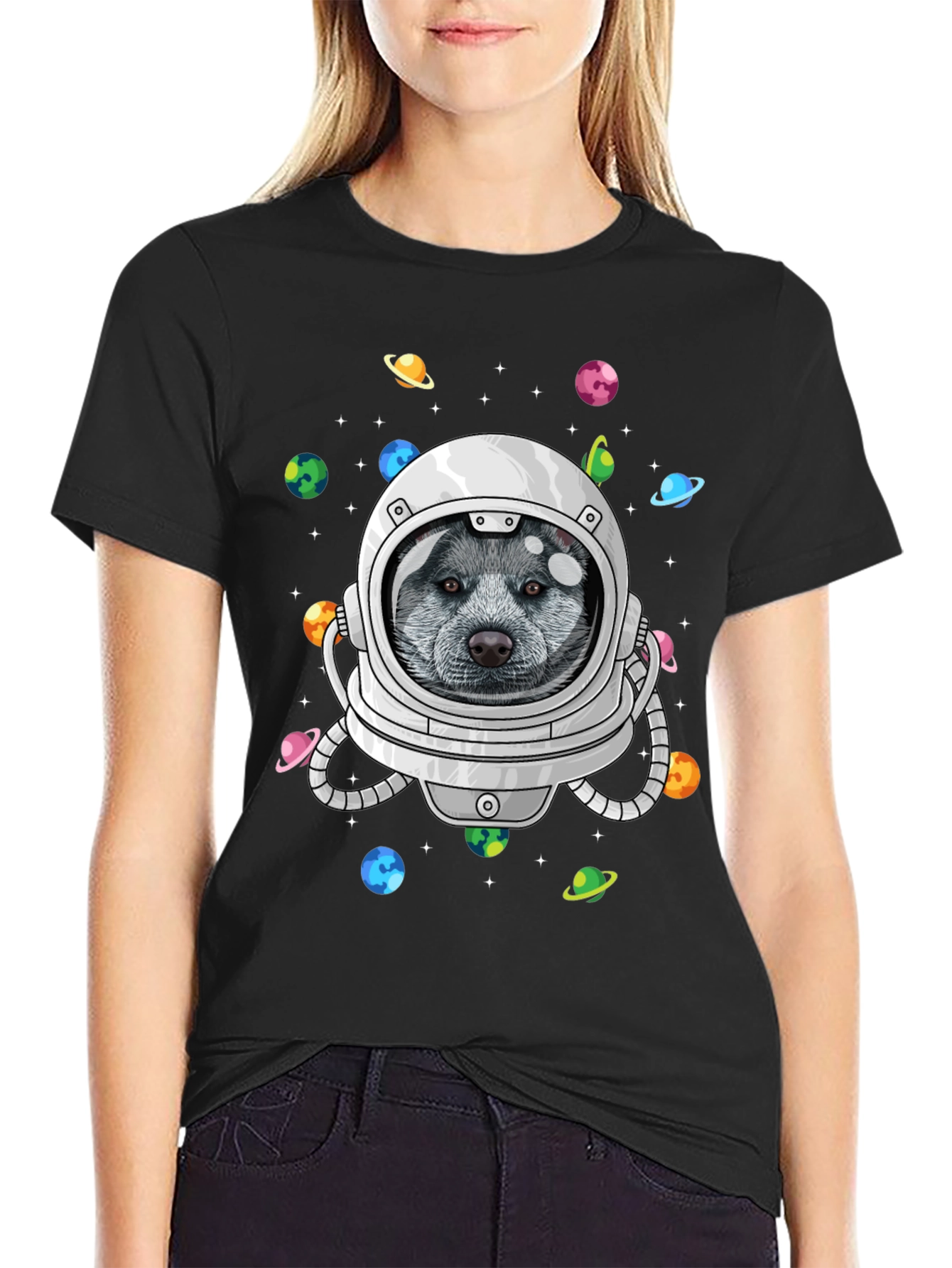 Astronaut Dog T-Shirt - Space Pup Tee