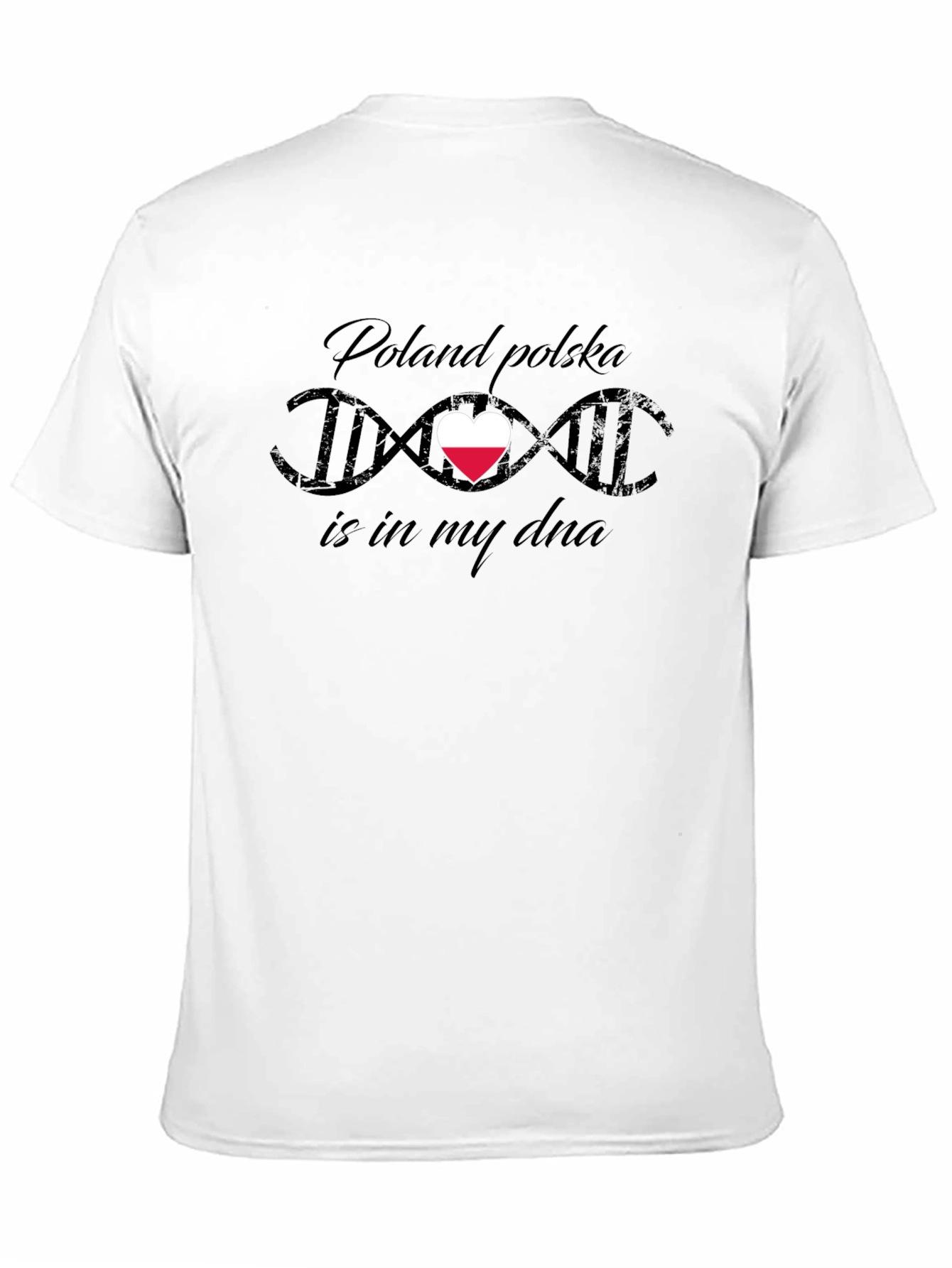 Poland Polska DNA Heart T-Shirt