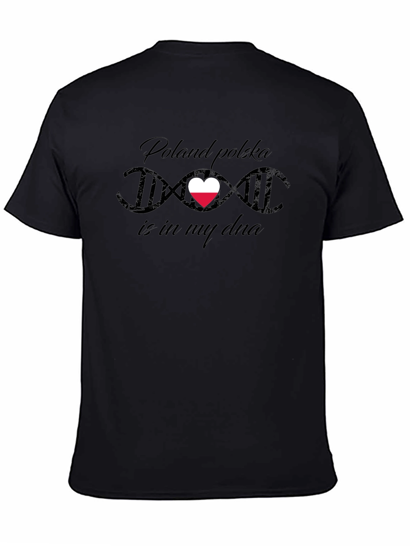Poland Polska DNA Heart T-Shirt