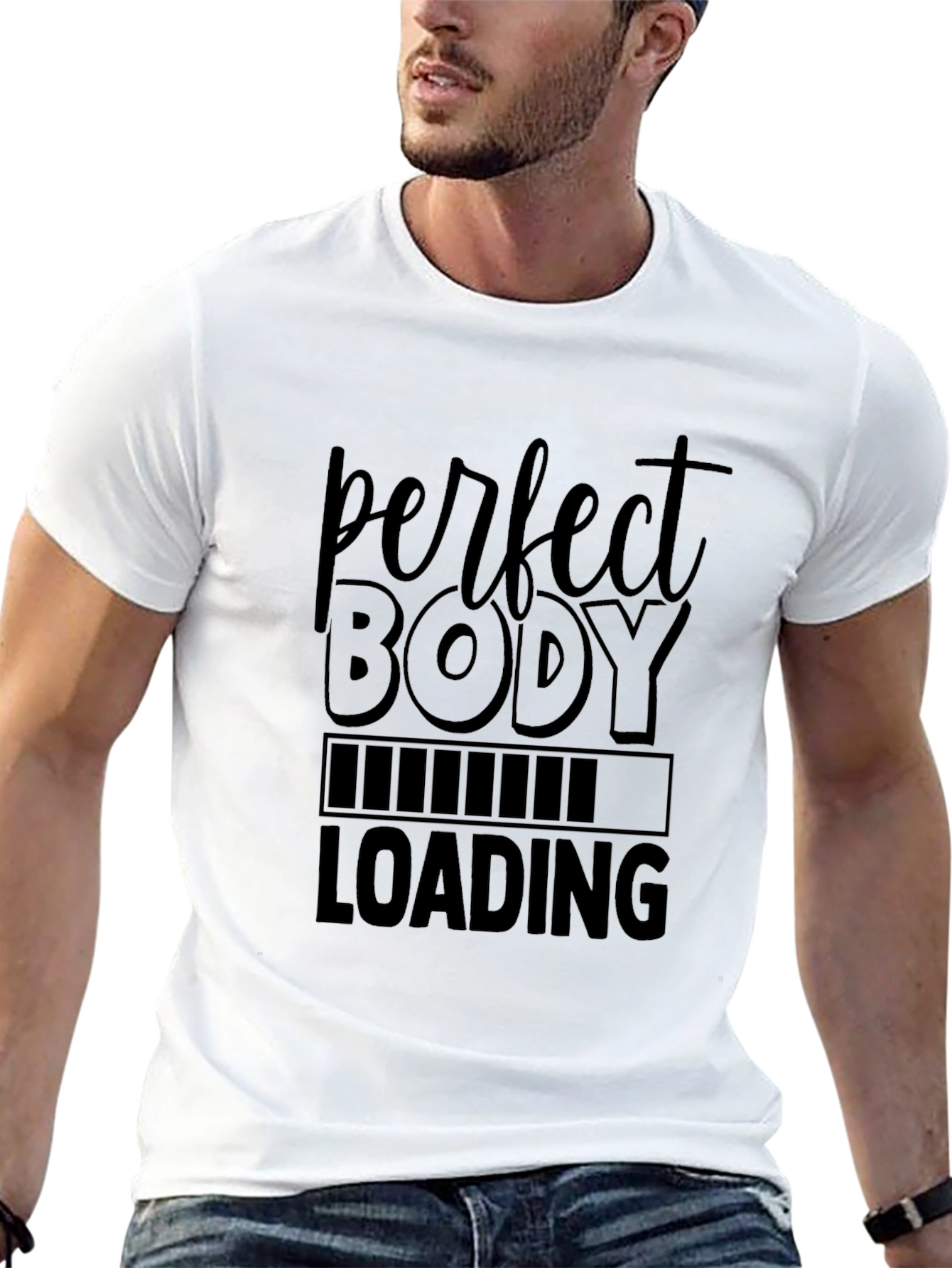 Perfect Body Loading - Mens Black Graphic Tee