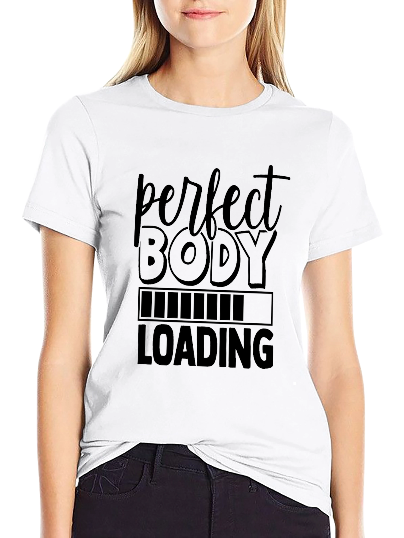 Perfect Body Loading - Mens Black Graphic Tee