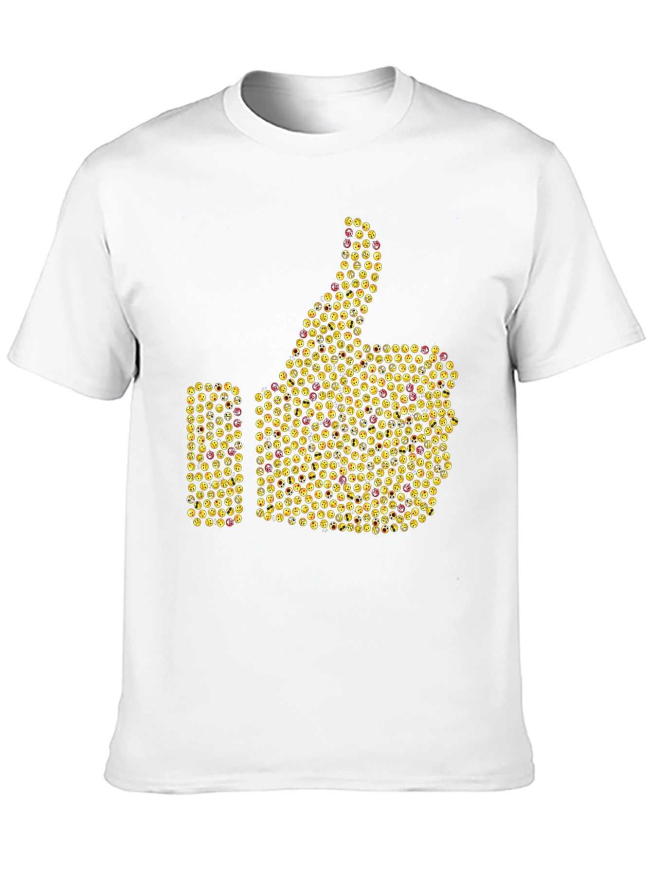 Emoji Thumbs Up Graphic T-Shirt - Black