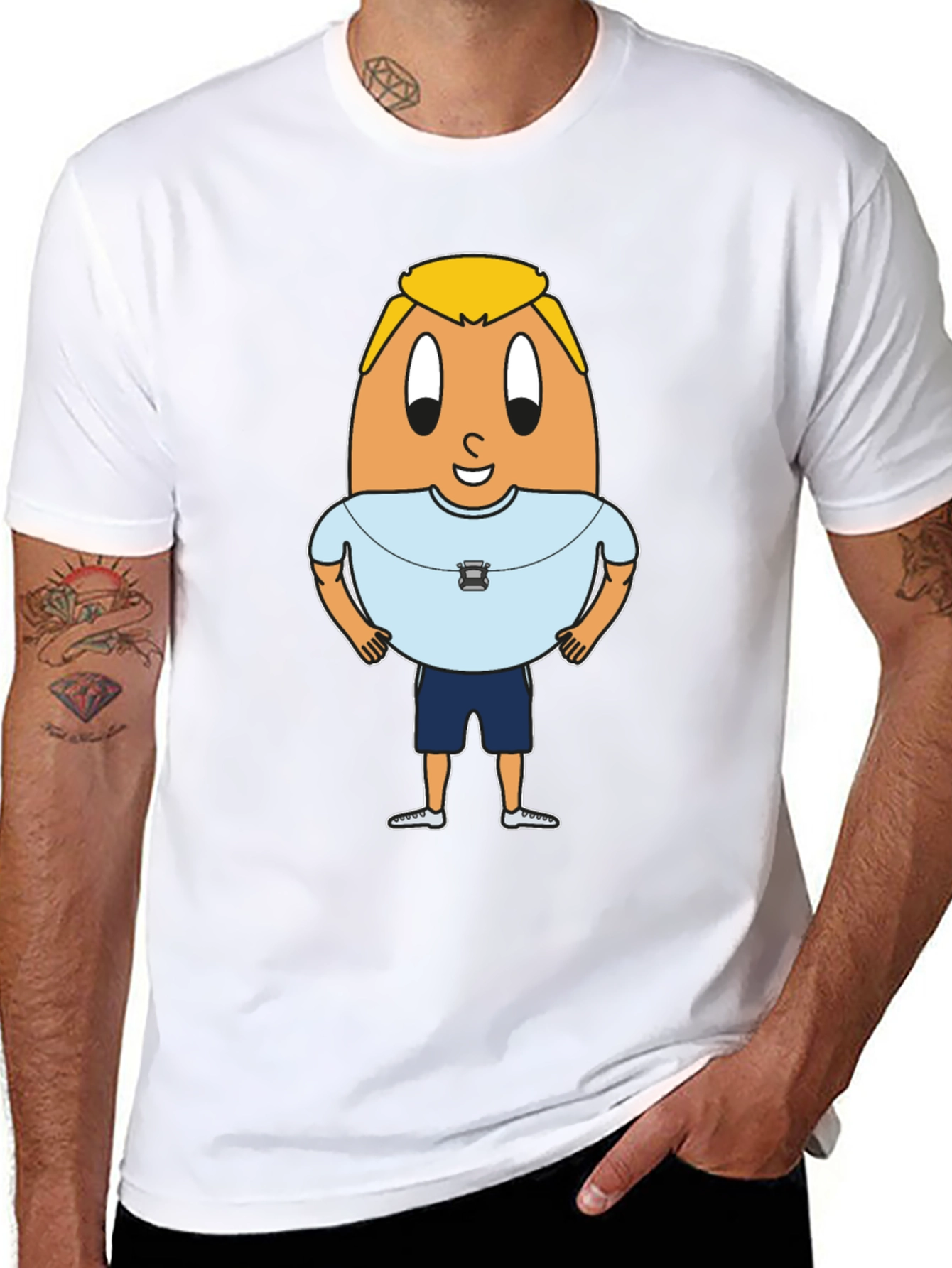 Egg Character Graphic Tee