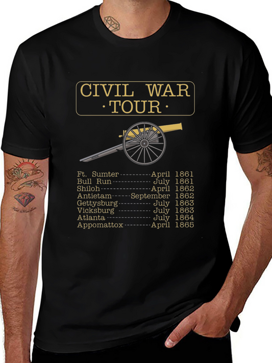 Civil War Tour T-Shirt History Buff Tee