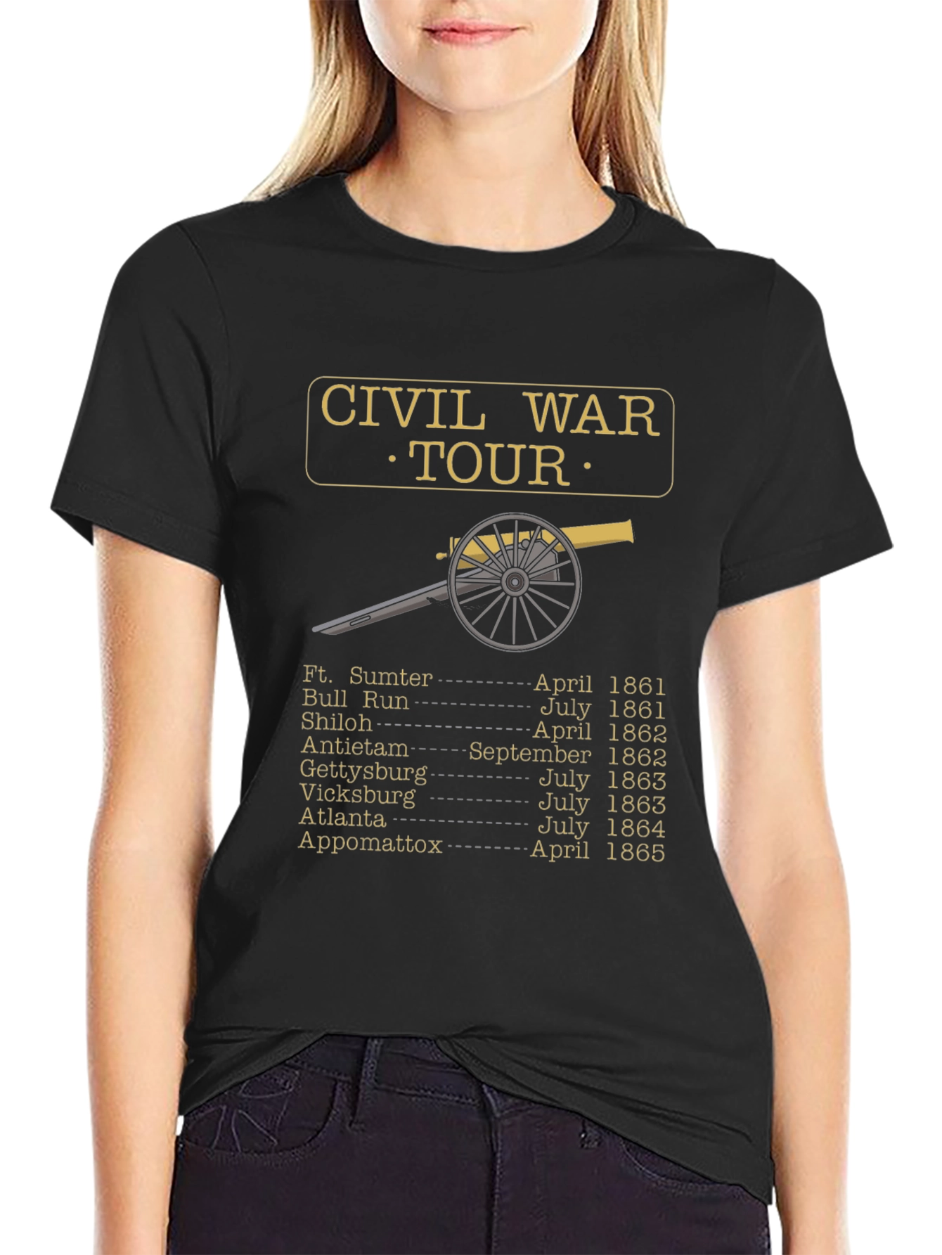 Civil War Tour T-Shirt History Buff Tee